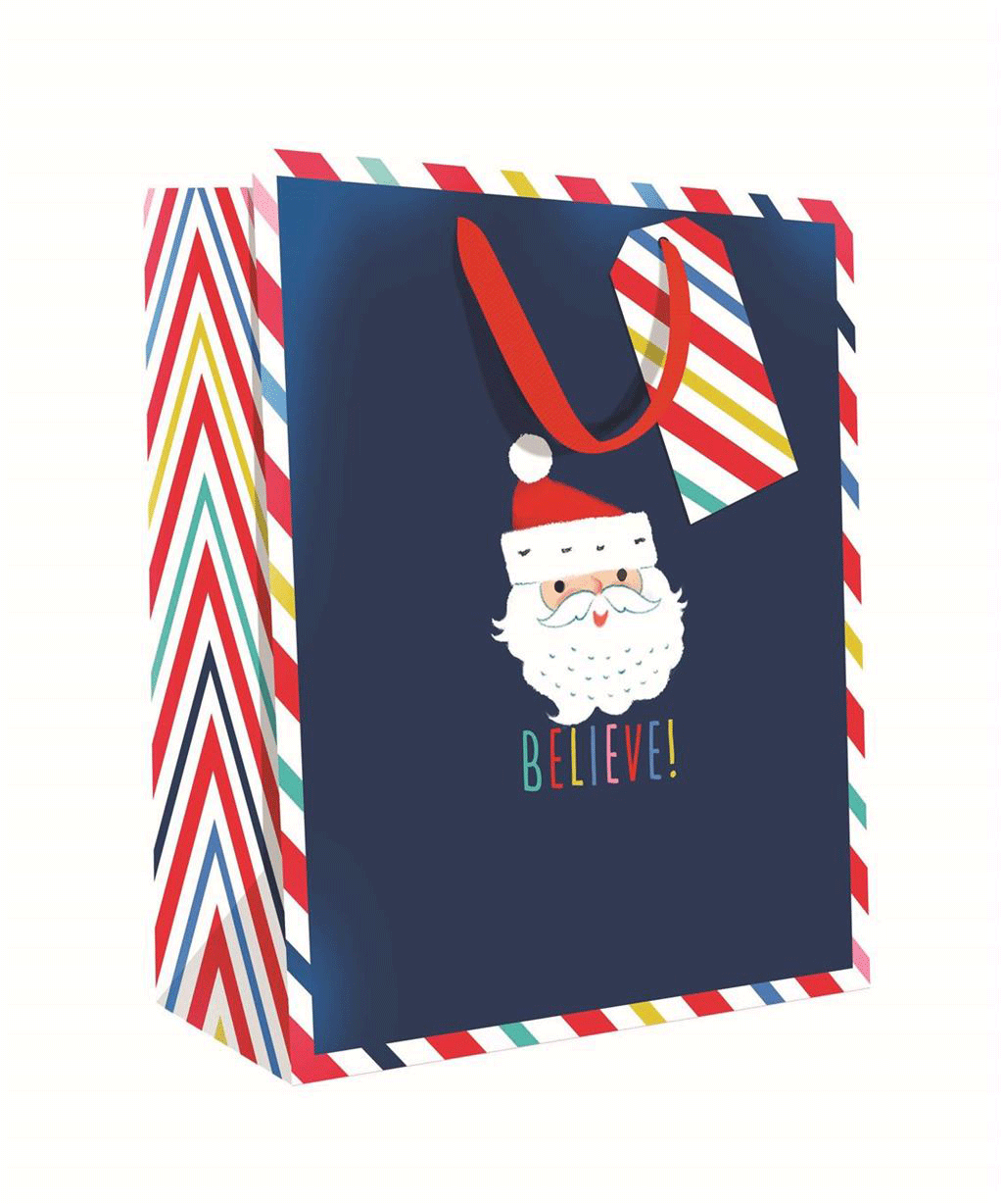 xmas gift bag santa claus