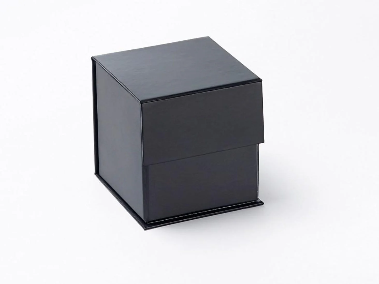 black magnetic candle box