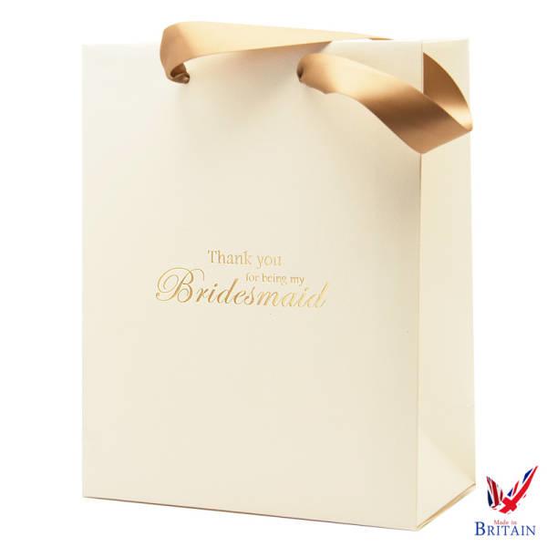 thank you ivory gift bag bridesmaid bag