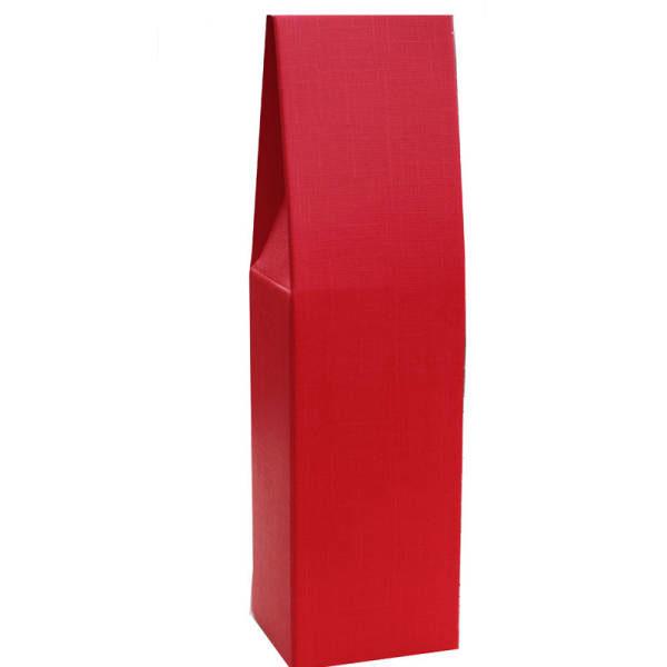 3 Wine Bottle Presentation Box BLACK LEATHER EFFECT