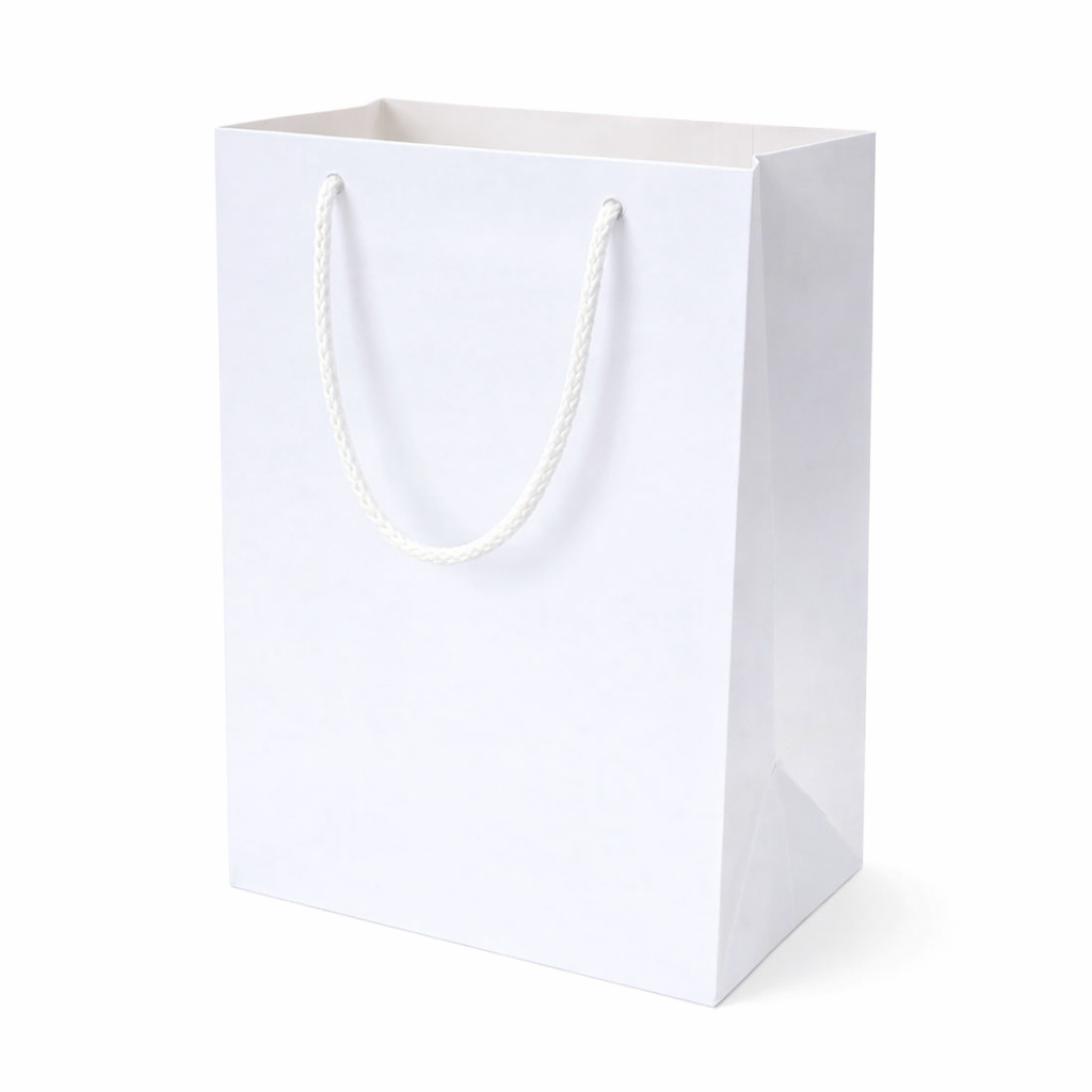white medium gift bag