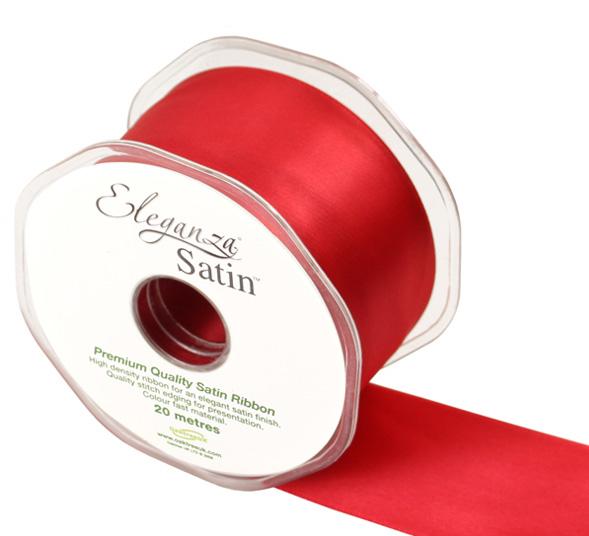 red satin wide ribbon