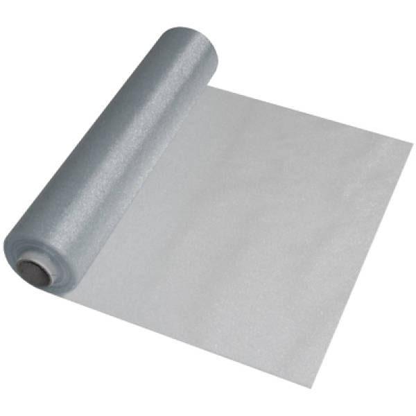 silver organza snow sheer