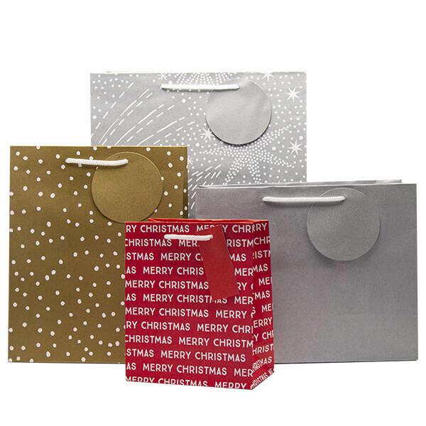4 pack xmas gift bags