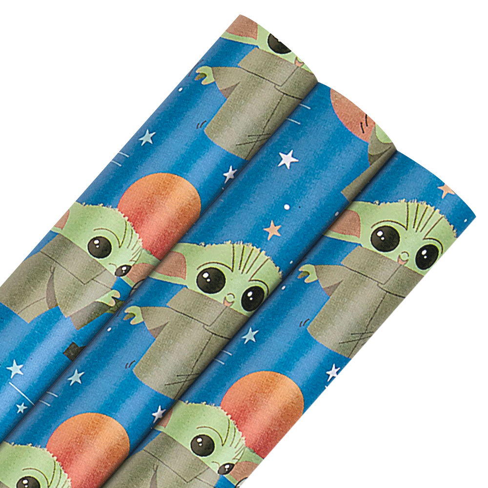 baby yoda gift wrap