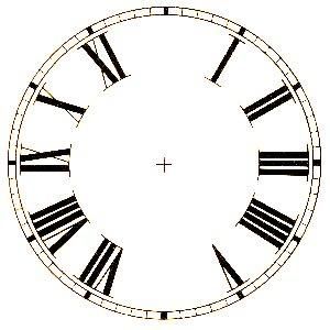 2 3/4inch ROMAN DIAL WITHOUT V1 OR X11