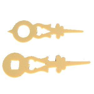 CUCKOO CLOCK HANDS 30mm - 'ANTIQUED'
