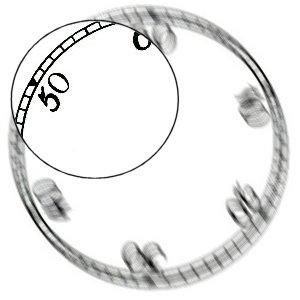 SUPADIAL SECONDS RING 3 1/2inch