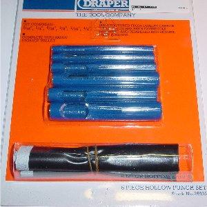 6 PIECE HOLLOW PUNCH SET