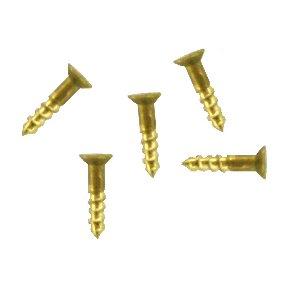 BRASS SCREW FOR WOOD. COUNTERSUNK.  25pcs