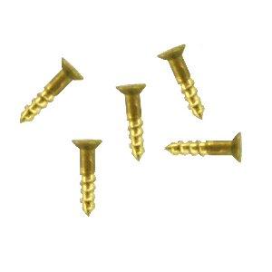 BRASS SCREW FOR WOOD.COUNTERSUNK. 25pcs