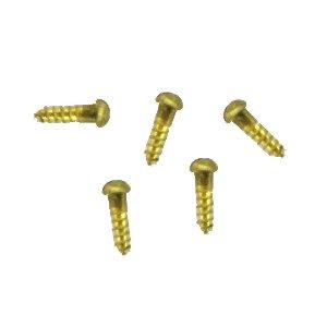 BRASS SCREW FOR WOOD. ROUND HEAD. 25pcs