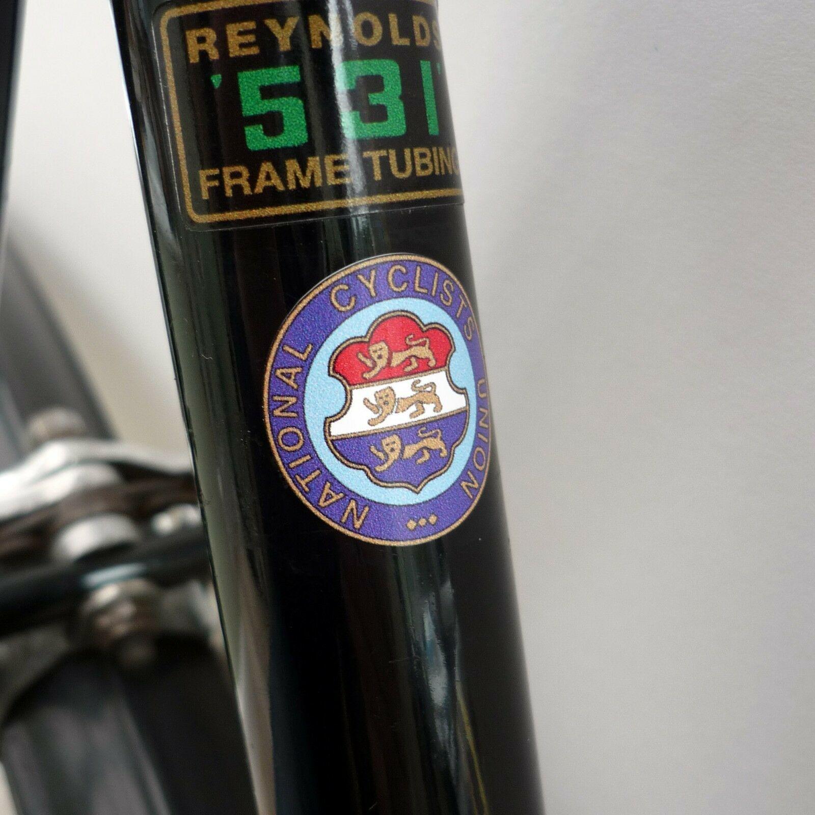 1883-1959 'National Cyclists Union' Frame Decal Reproduction Vintage 
