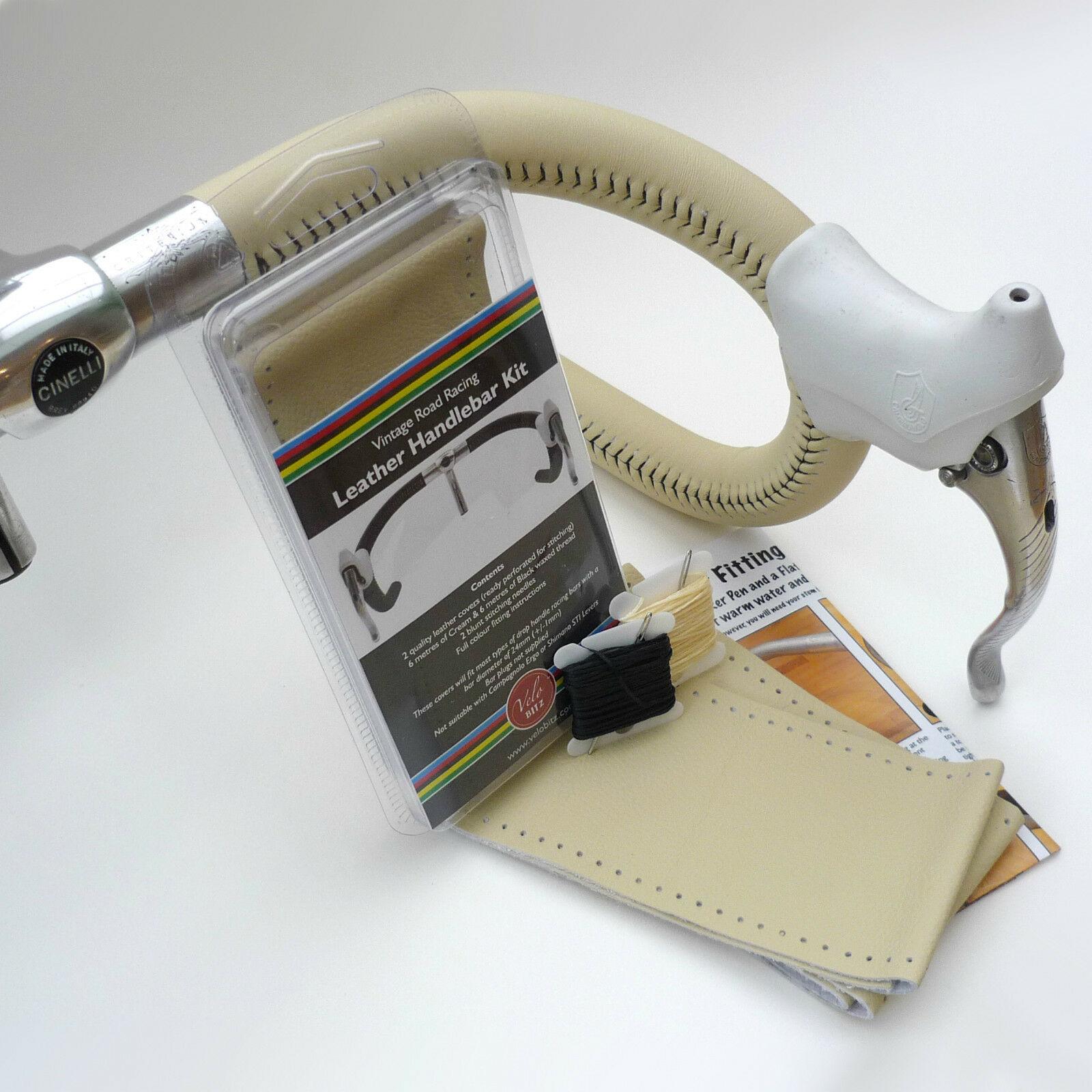 Almarc Style Cream Leather Handlebar Kit