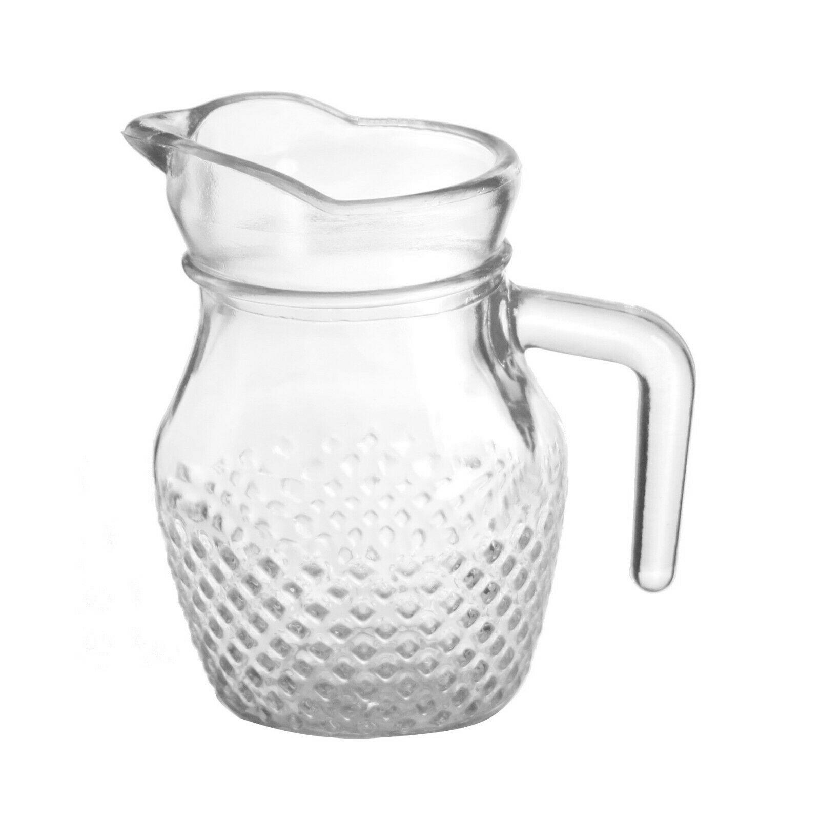 3 X 1.8L Kitchen Fridge Glass Pitcher Water Squash Milk Juice Jug With Lid New 