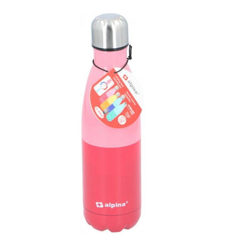 Stainless Steel 1.3 Litre Water Bottle Soft Pink BPA free Metal Gym Water