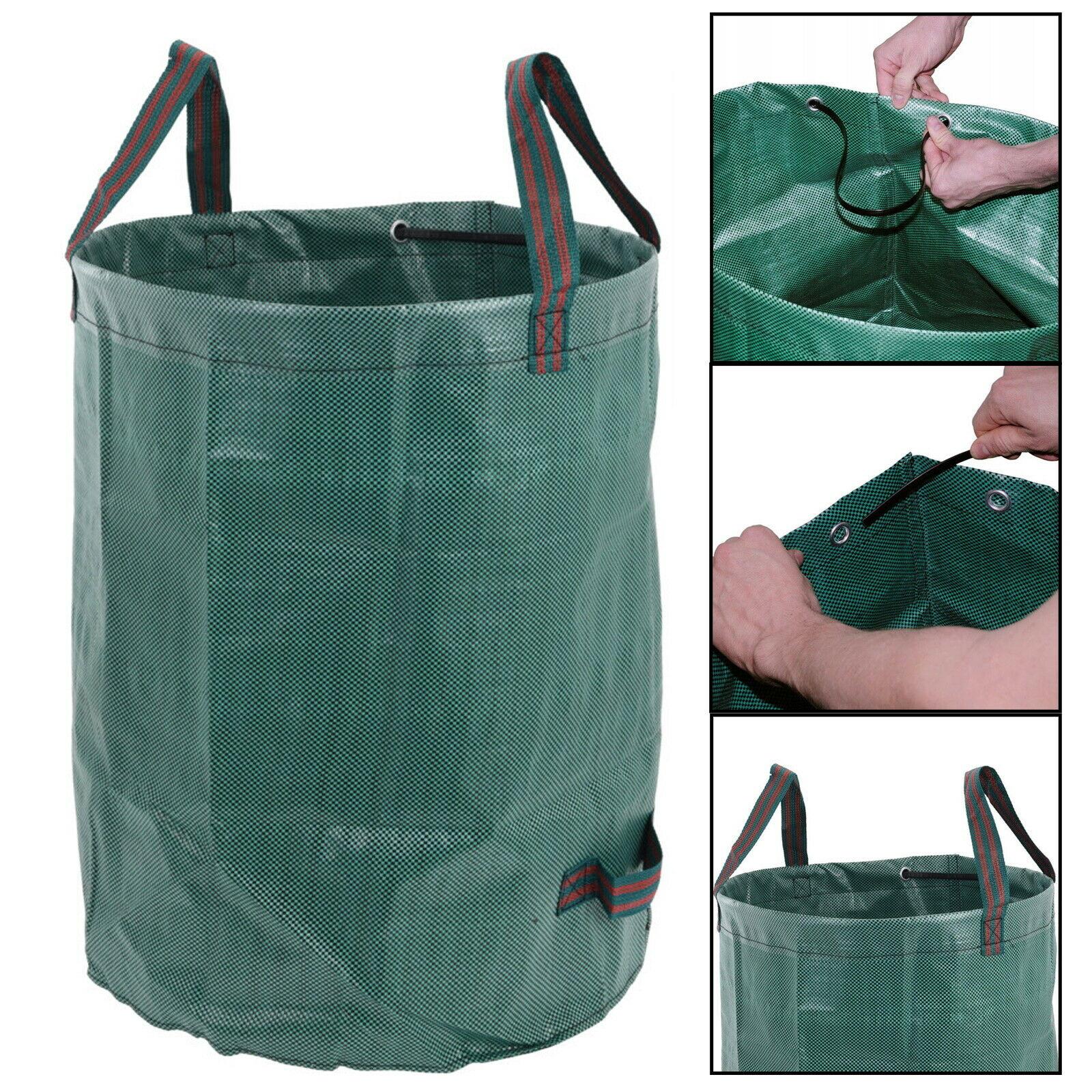 Garden Yard Waste Bags Sacks, Reuseable Gardening Lawn Leaf Bag Garden Tote  Debris Container 