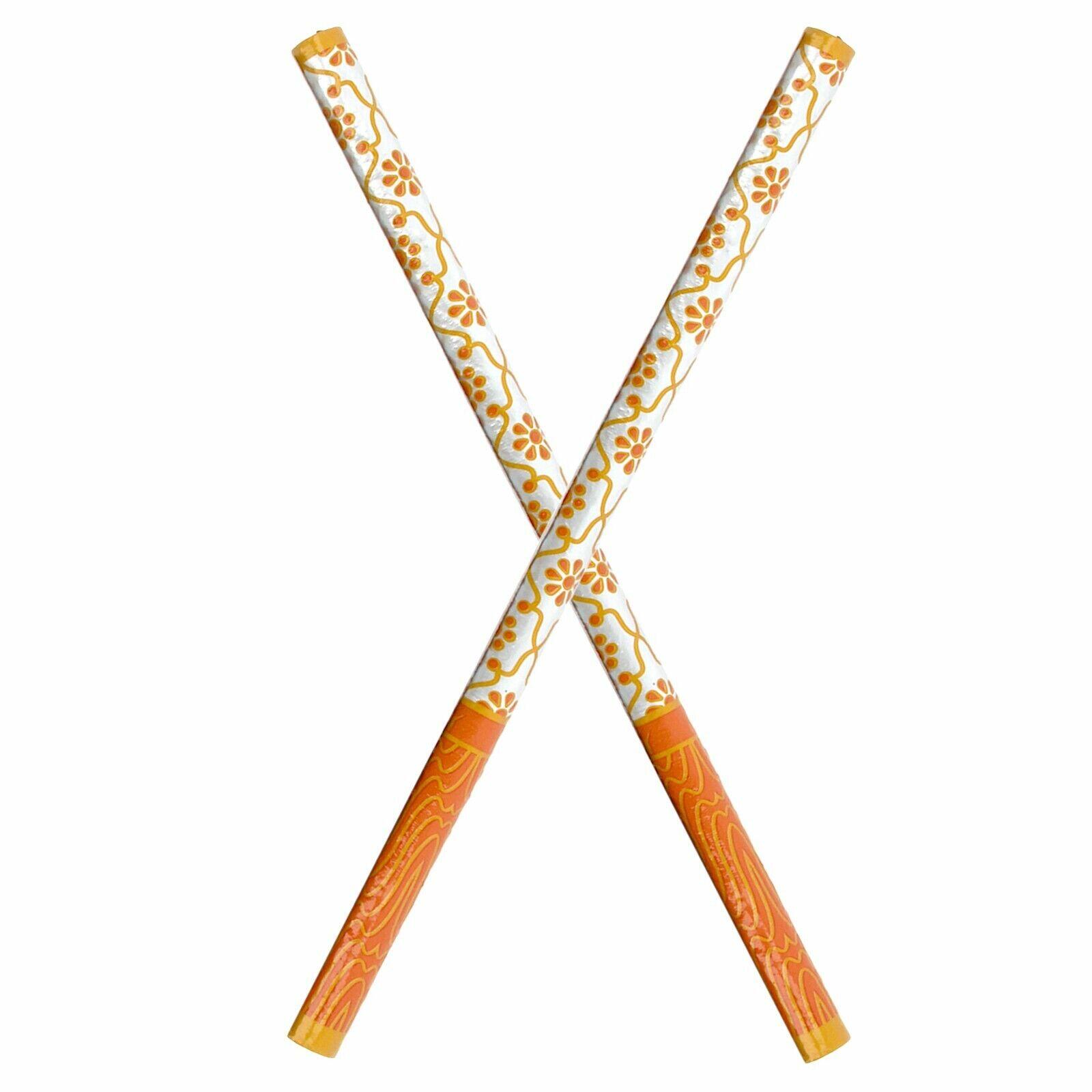 Dandiya Sticks Set Wooden Pair Multicolour Sankheda Navratri Dandiya ...