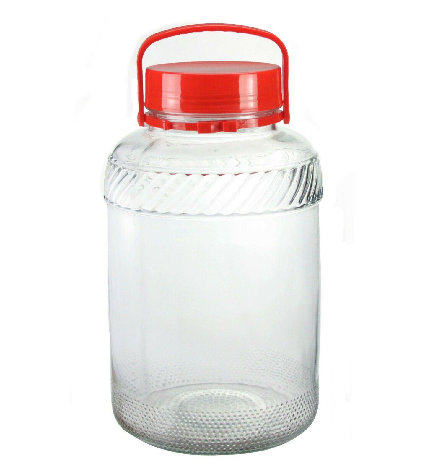 Extra Large Glass Preserve Food Beverage Juice Airtight Container Jar ...