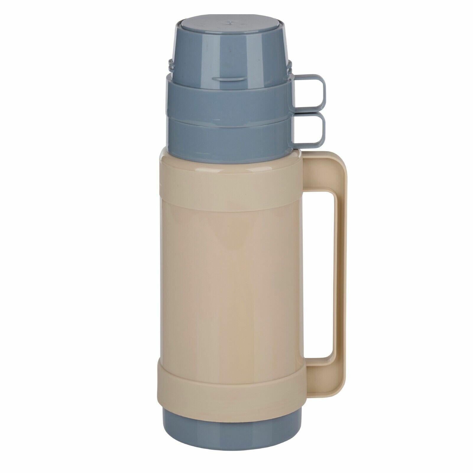 Insulated Vacuum Flask Hot Cold Food Drink 1L Thermos Camping - Main Image