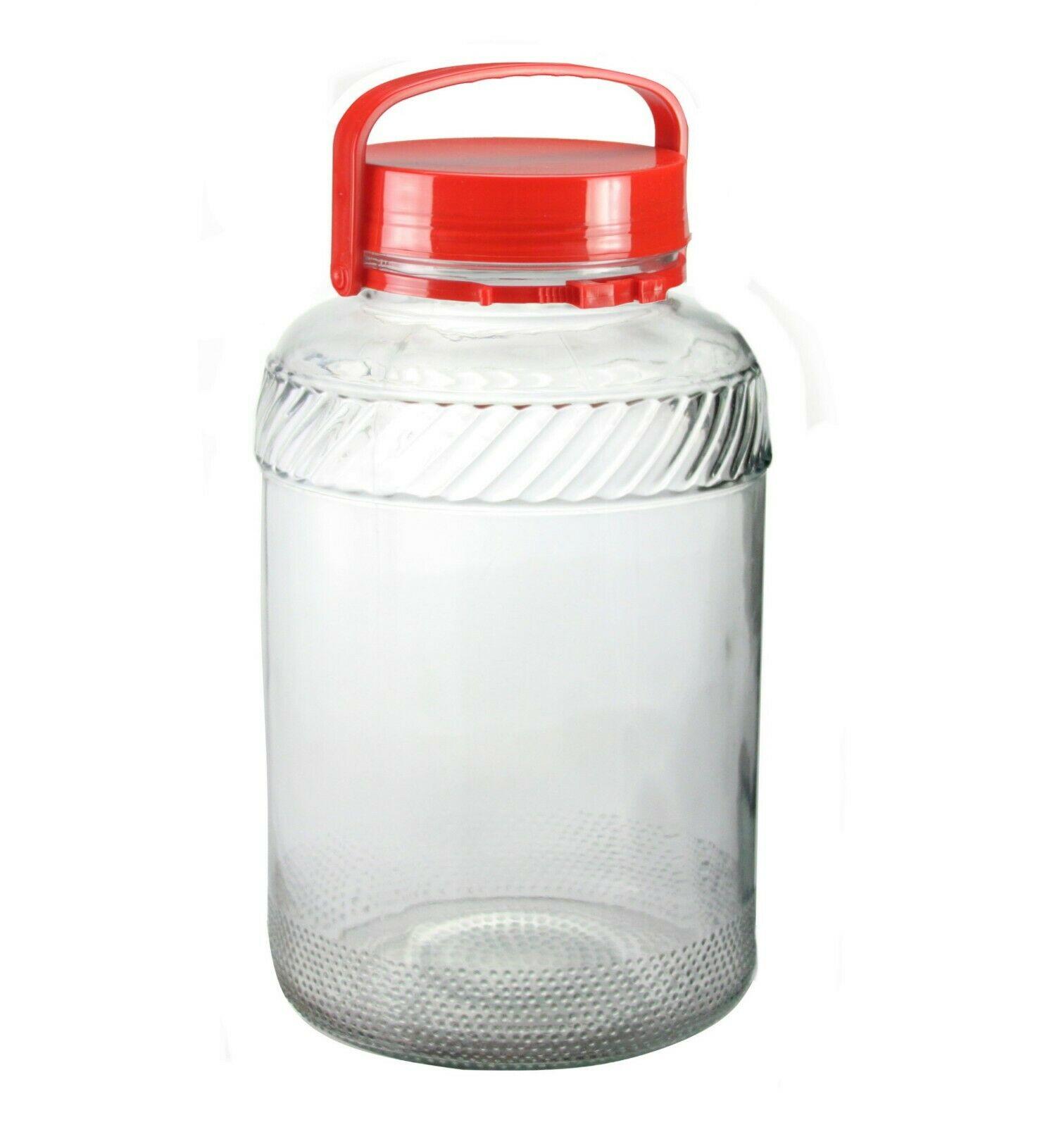 10L Extra Large Glass Jar With Airtight Lid - For Preserving Food, Beverages, Juice