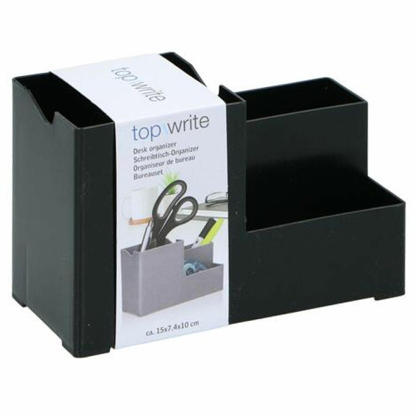 KINGFO Desk Tidy Organiser Caddy Ultifunction Leather Pen Pencil Pots Holder Office Desk