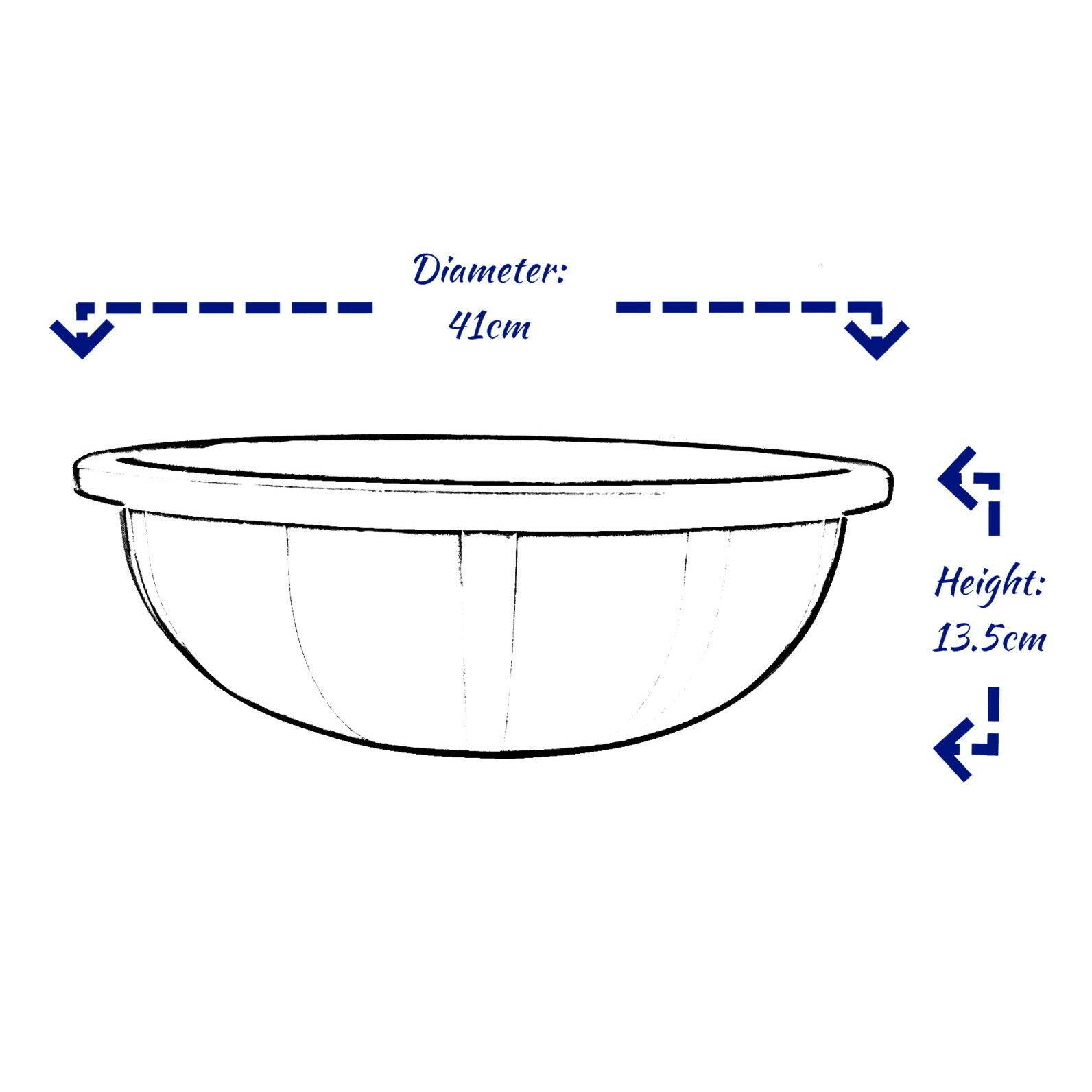 Extra Large Circular Round Plastic Washing Up Bowl Circular Basin Clear  Mixing