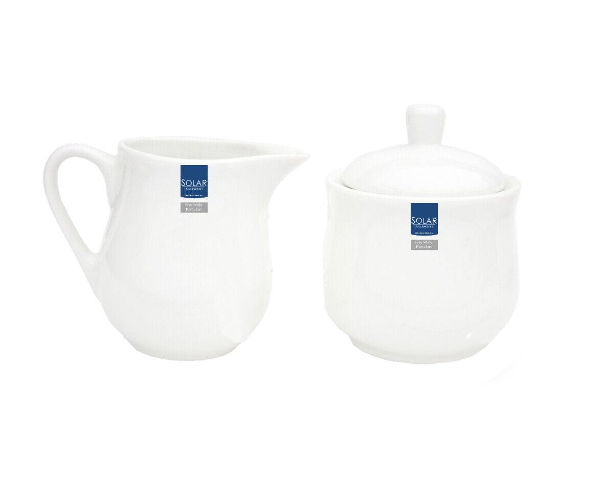 thumbnail image 2 of Dunlevy Porcelain White Creamer Jug And Sugar Bowl Set - 2 Piece (DE7021) 2 of 6
