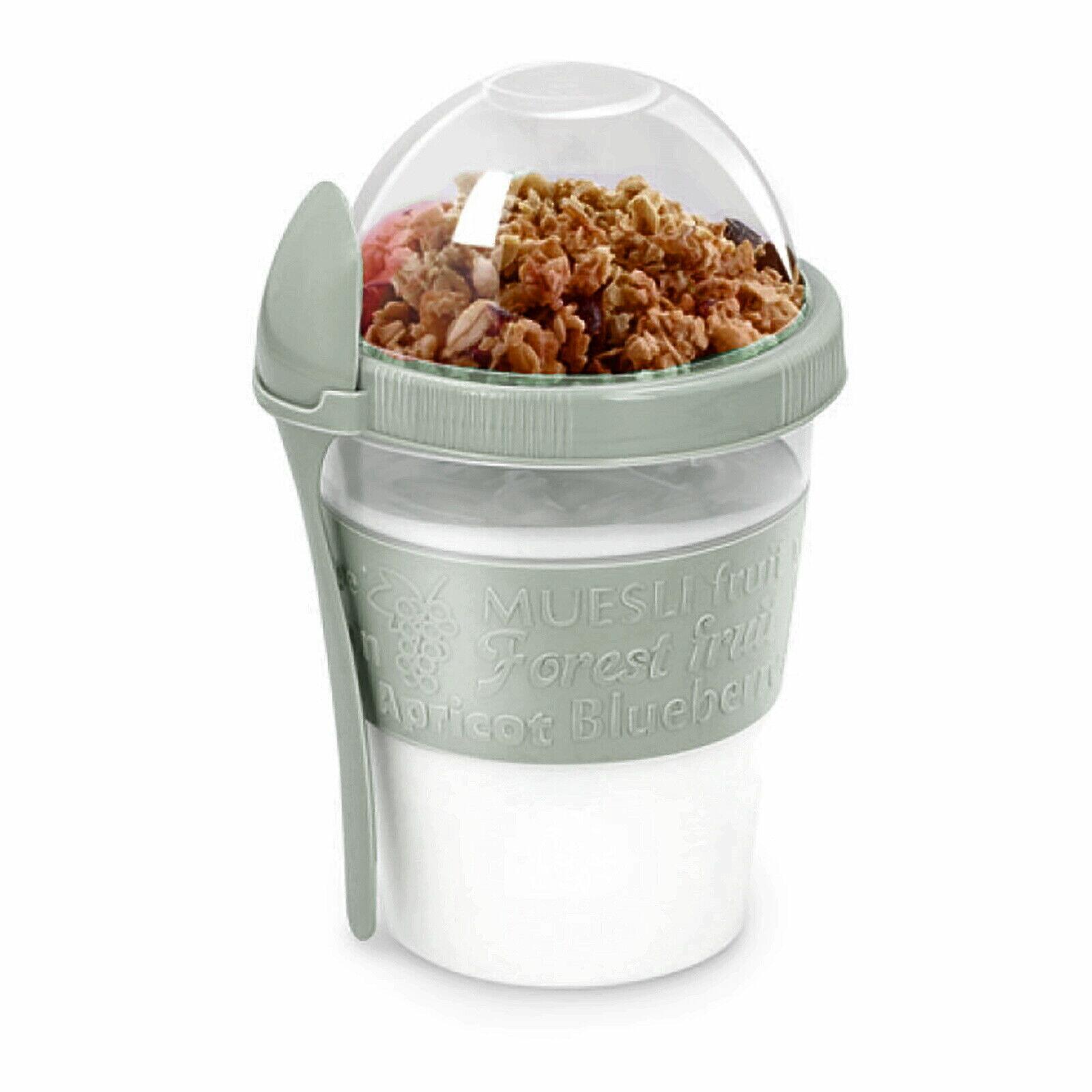 Yoghurt Cup Fruit Cereal Overnight Oats Take 'N Go Food Container Box Pot  UK STK