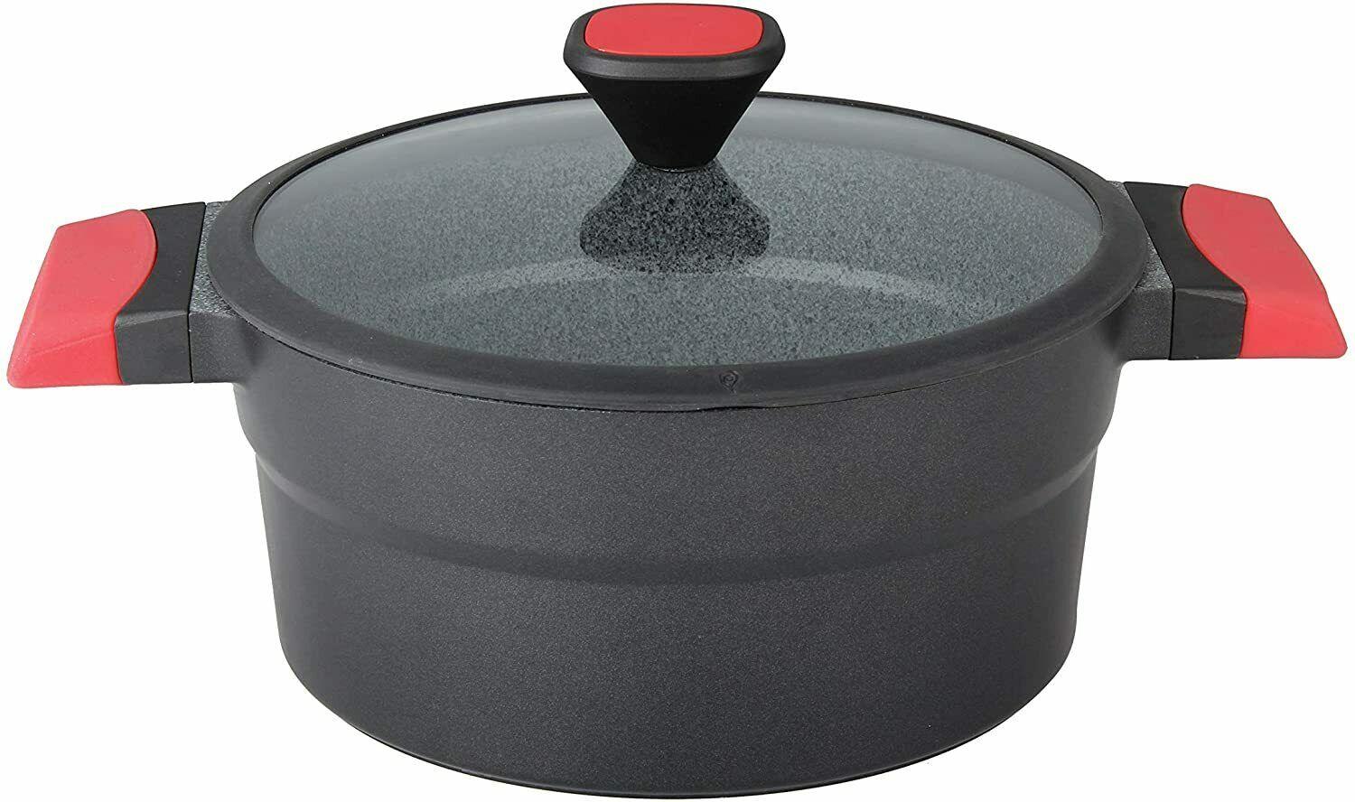 Aluminum Dutch Oven Pot with Glass Lid 4L (mystery)