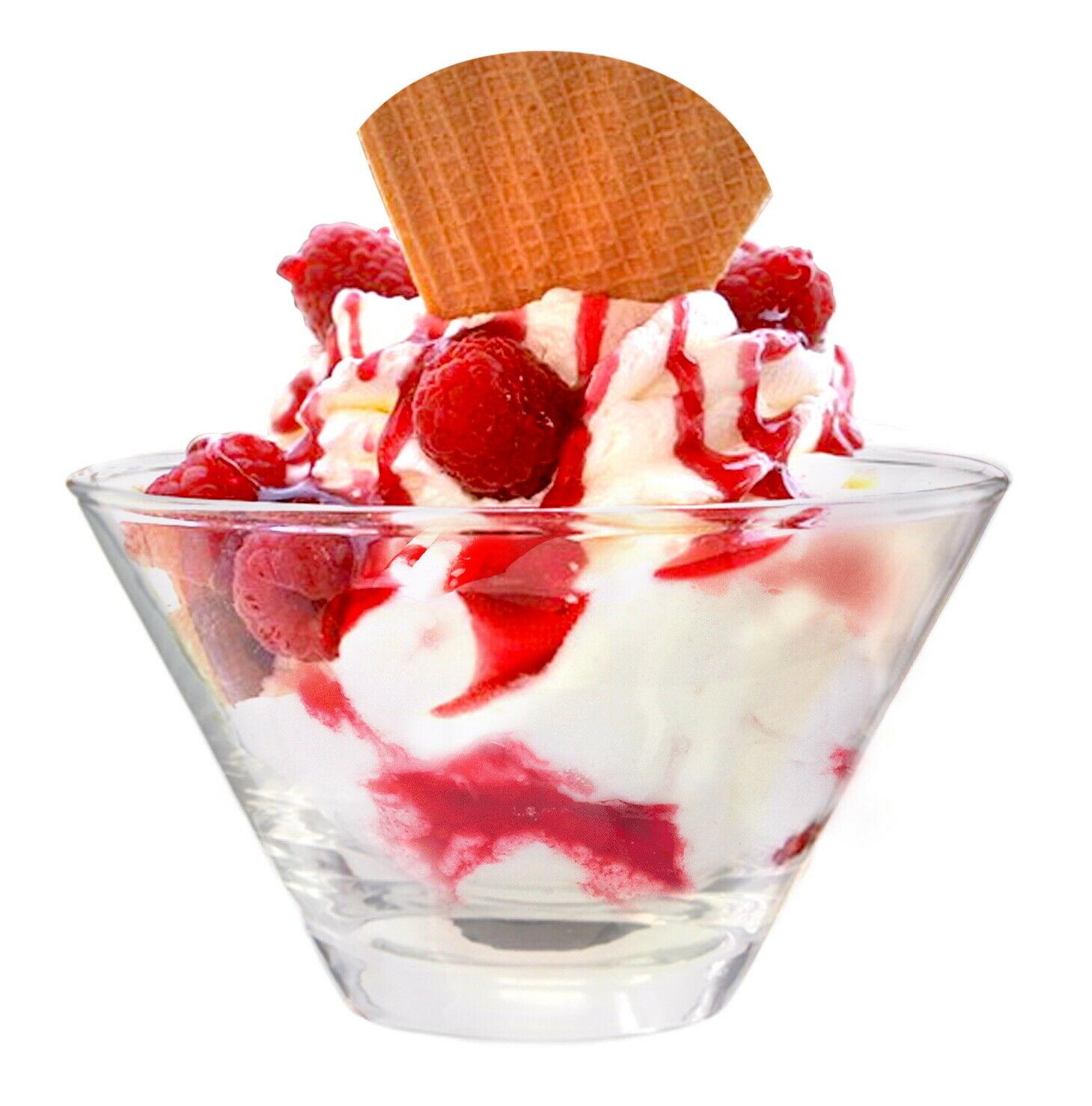 Punch Appetiser for Ice Cream Sundae Pudding & Cocktail Fruit EG Homewares Glass Dessert Bowls Dishes 
