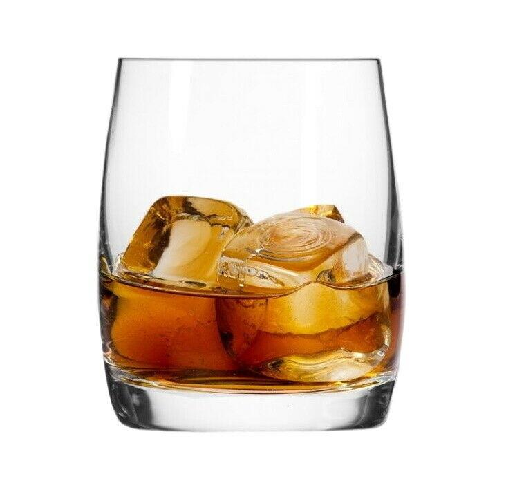 6 x Whiskey Tumblers Glasses Glass Swirling Liquor Drinking Soft Drink ...