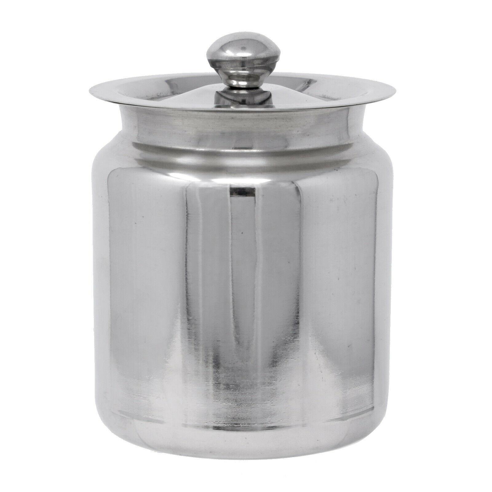 Oil Ghee Pot Stainless Steel Cooking Oil Storage Can Grease Container ...