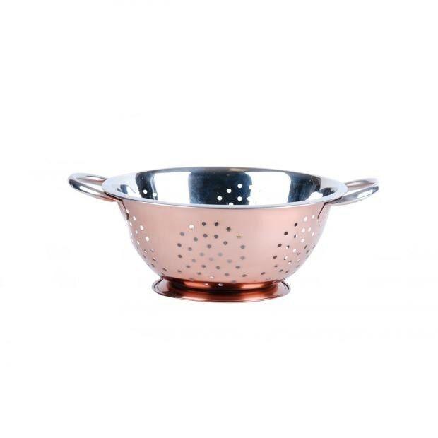 Rose Gold Dipped Stainless Steel Colander 