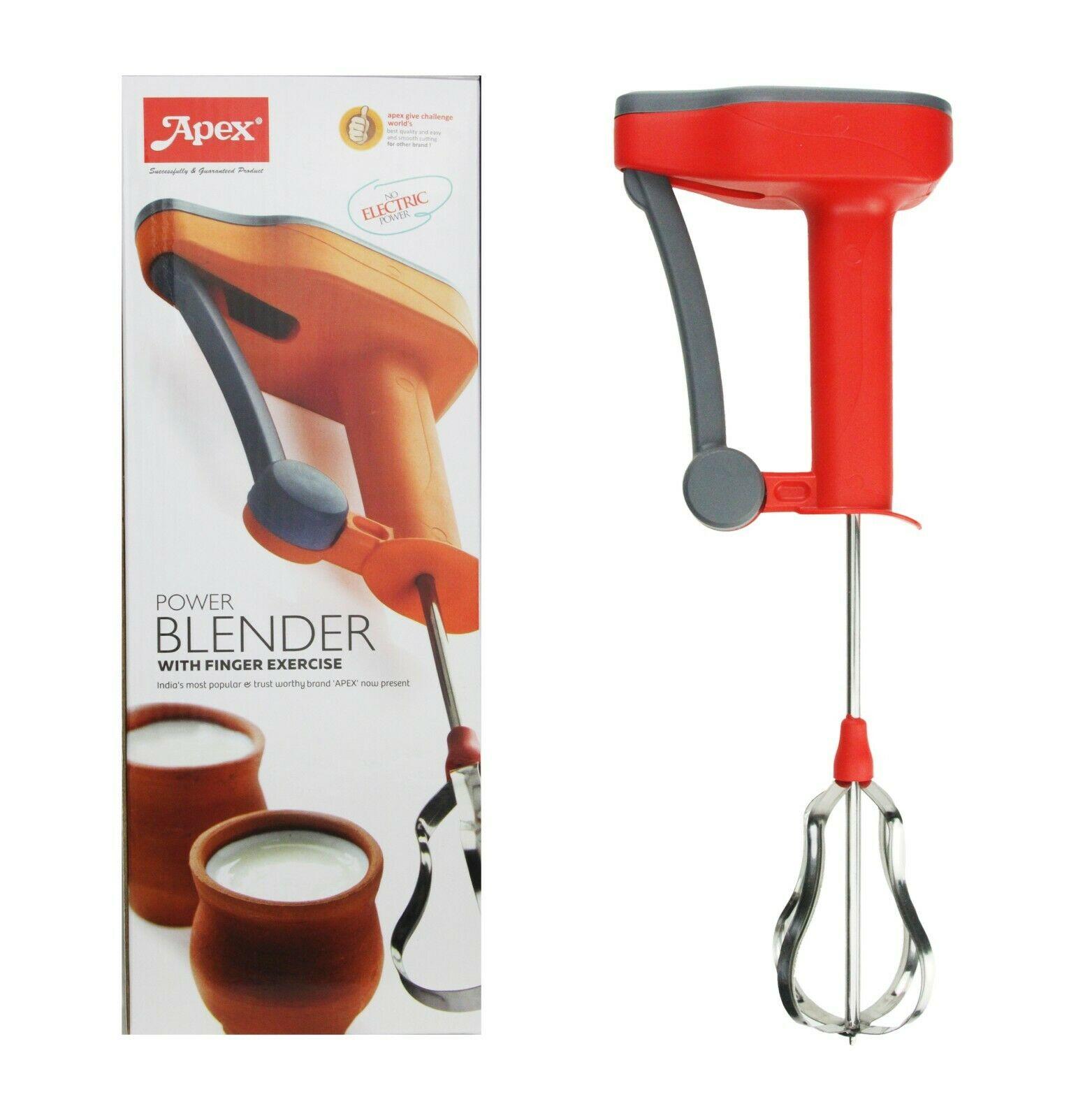thumbnail interactive-video image 1 of Egg Beater Rotary Manual Whisk – Hand Mixer Blender For Kitchen, 21cm Silicone Agitator, New Multicolored Baking Tool 1 of 5