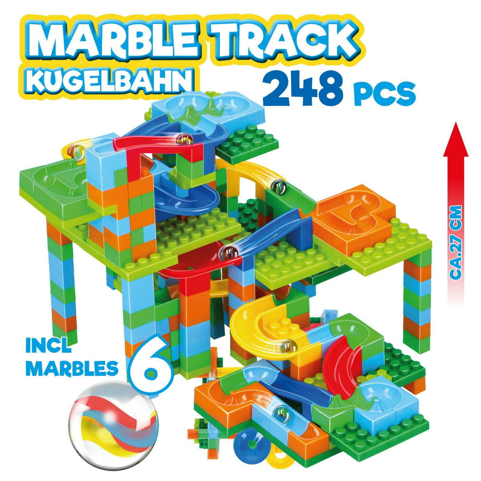 197 Pcs Marble Run Race Set Construction Building Blocks Toy Game Track Kid  Maze