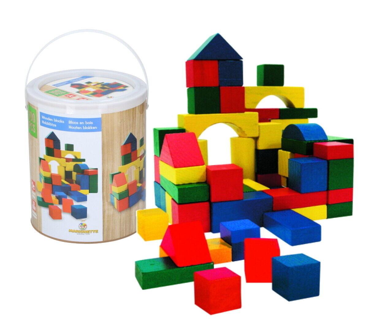 Details about   100pcs  Natural Wooden Cube Toys Square Cubes Bricks for Educational Toy Gift 