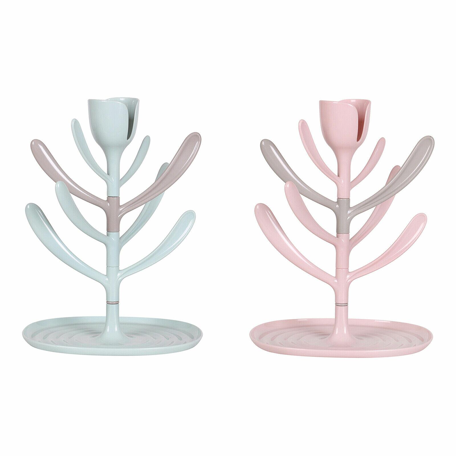 Egoutte-biberon Flower pliable pink