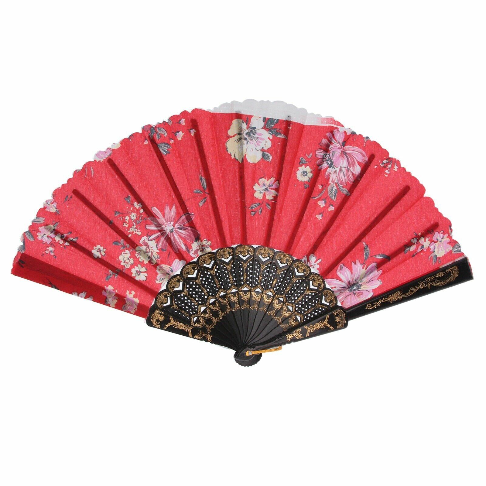 Red hand fan store