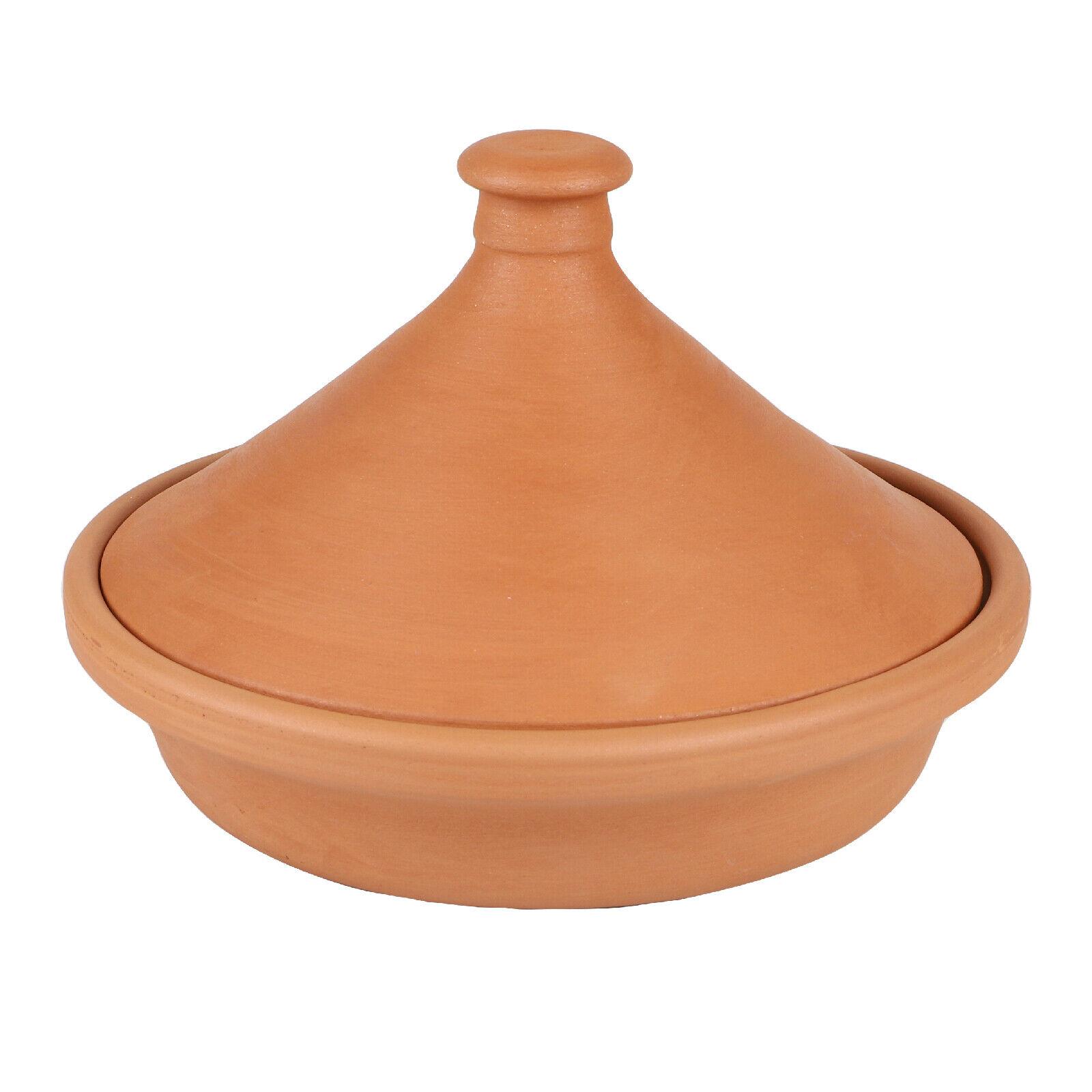 Tagine Pot Moroccan Tajine Cooking Dish Stew Pan Terracotta Clay Large