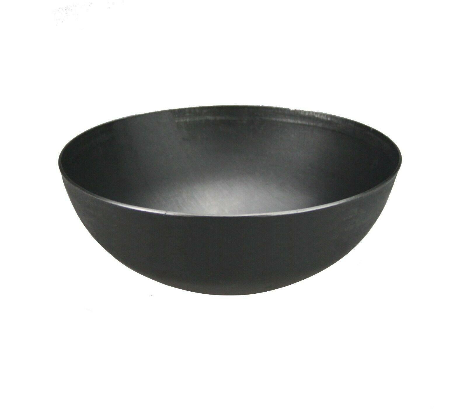 Iron Karahi Kadai / Wok - Heavy Duty Flat Base Balti Dish With Handles - GK Global Kitchen