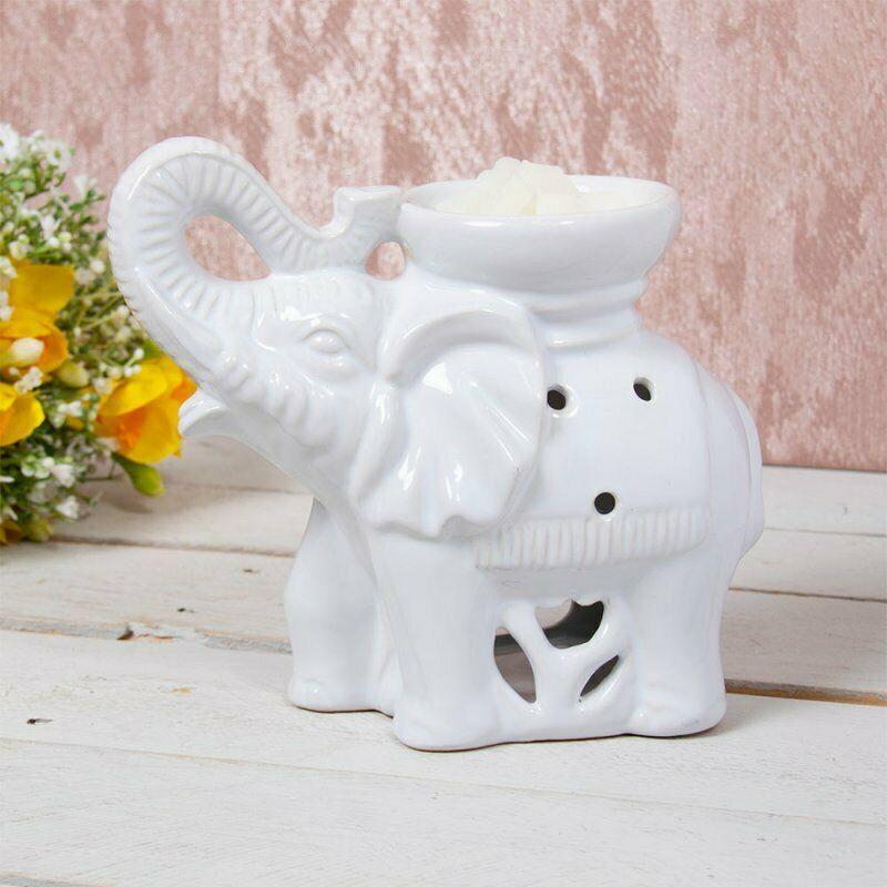 Oil Burner Ceramic Warmer Wax Diffuser Candle Holder Buddha Elephant ...