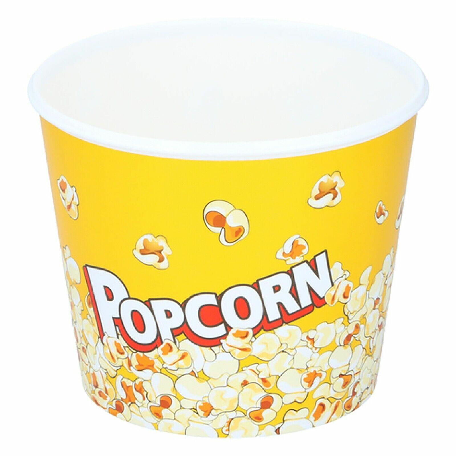 Scatole Per Popcorn Bianche 18 Pezzi 16x9,5x15 Cm - Contenitori Usa E Getta Per Festa, Cinema, Carnevale, Compleanno - 3 Design
