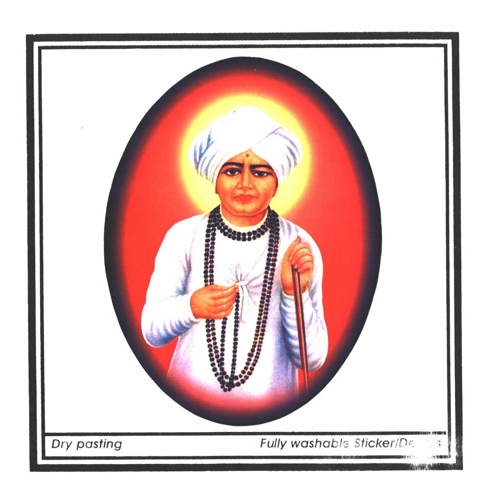 Traditional Santoshi MAA Glitter Sticker-adhésif Hindu Religious Autocollant 
