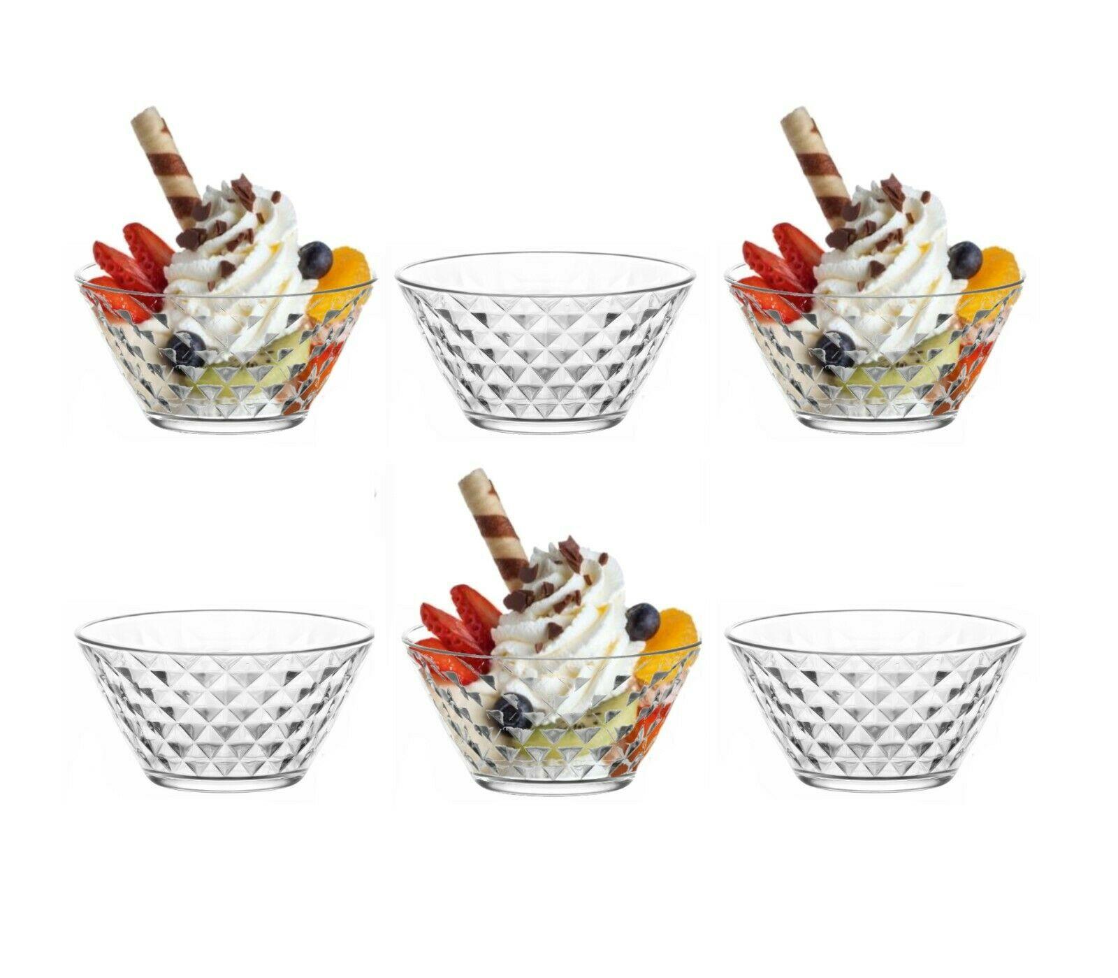 2 x Luminarc Techno Colour Ice Cream Bowl Sundae Dessert Glasses Cocktail 