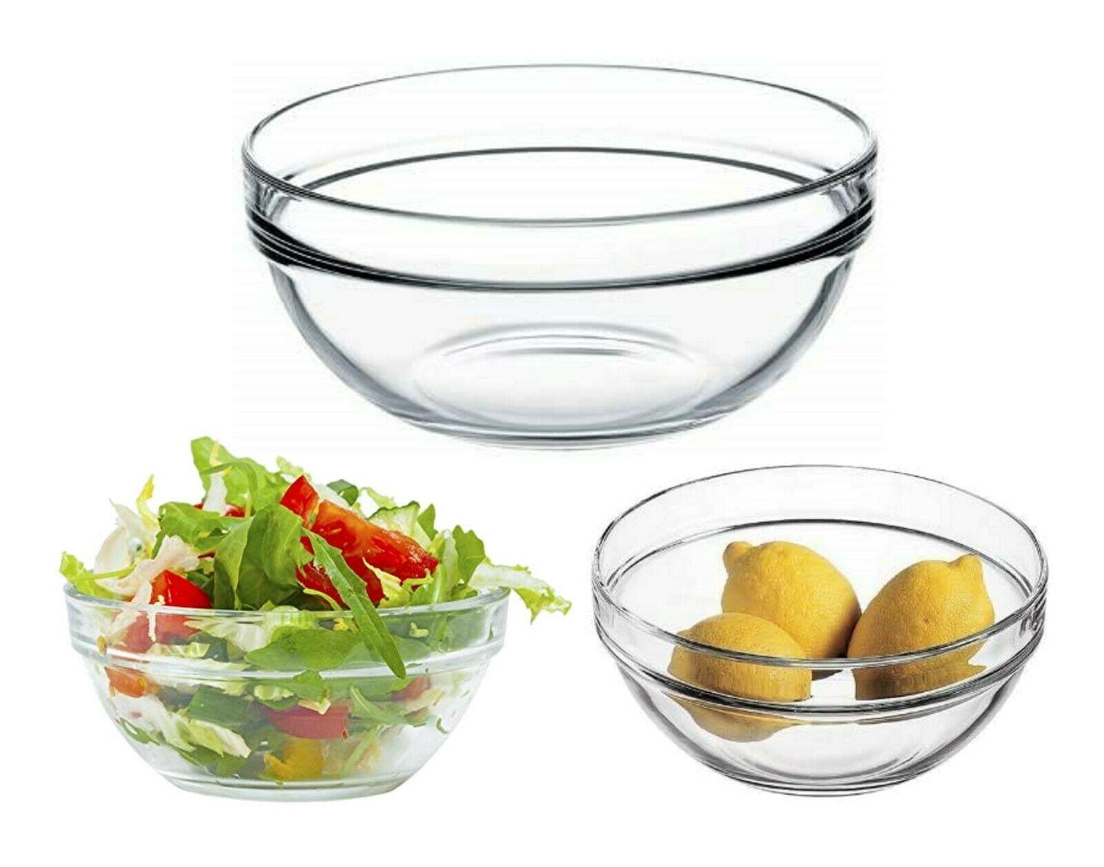 Pasabahce Large Clear Mixing Bowl for Kitchen, All-Purpose Round Salad Bowl,  Glass Serving Bowl, Baking Bowl, 102 oz 