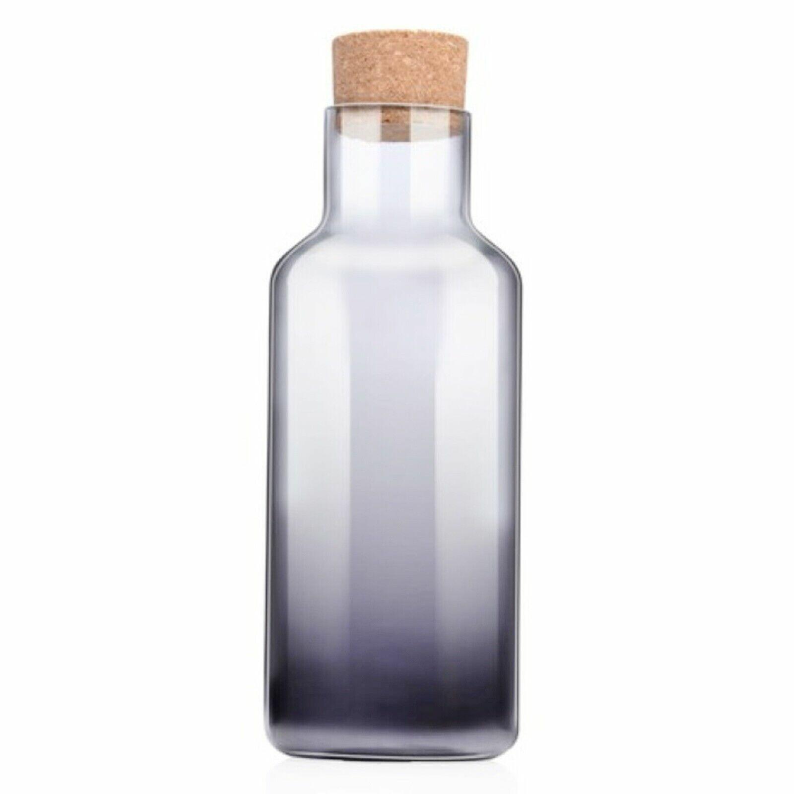 Water Carafe Glass Bottle Cork Lid Water Juice Cocktail Pitcher