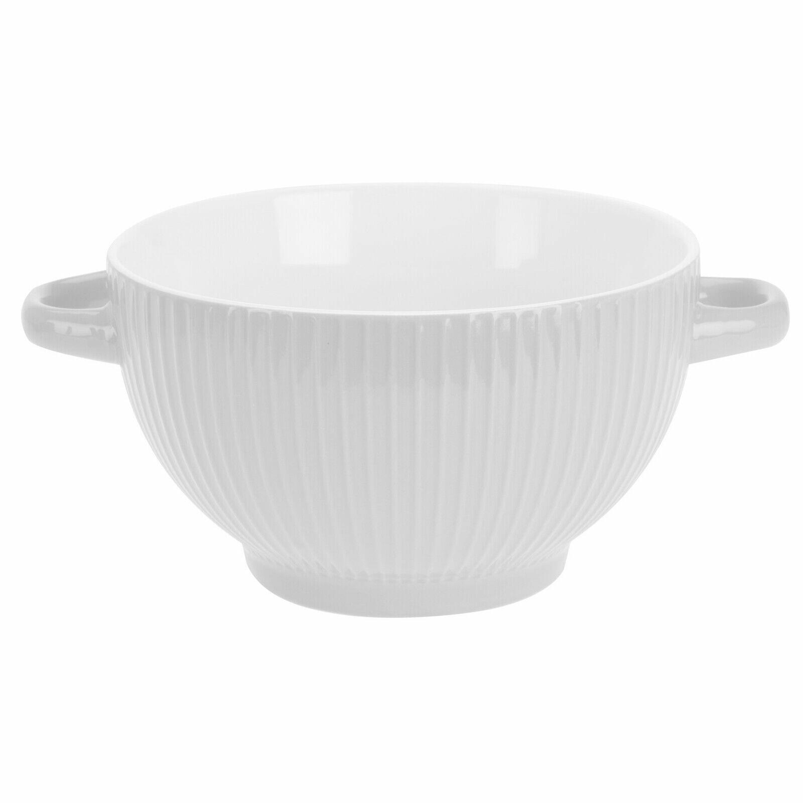 Soup Bowls with Handles Large Stoneware Soup Noodle Cereal Rice Deep