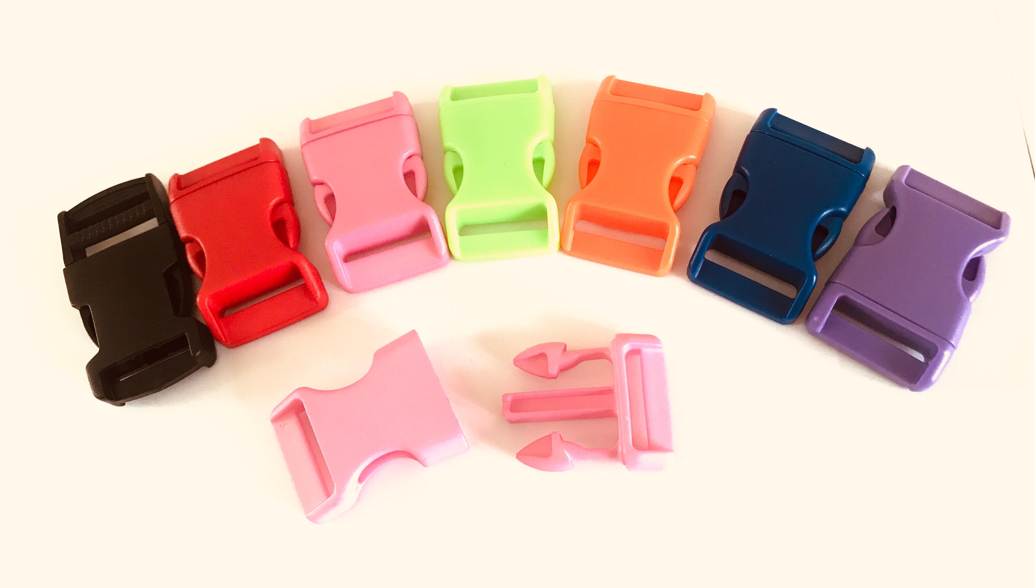 Delrin 25mm Side Release Plastic Buckles in 6 great colours