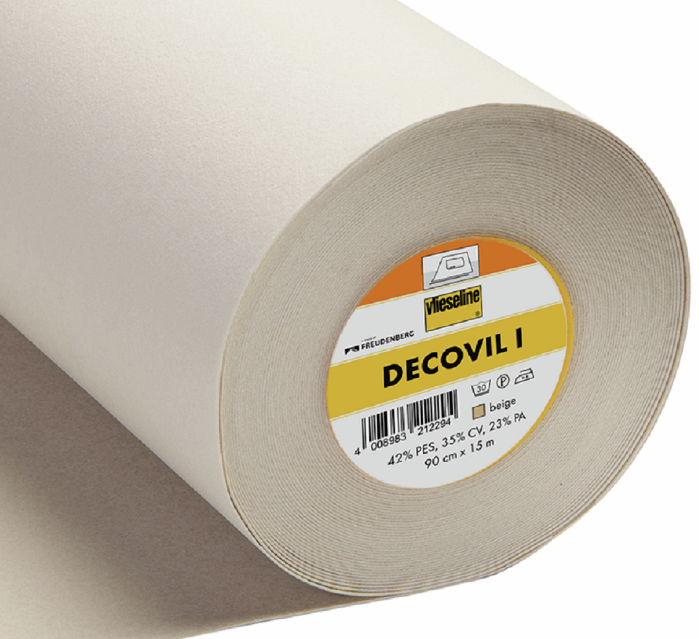 Decovil 1 or Decovil Heavy is a firm yet bendable leather like interfacing